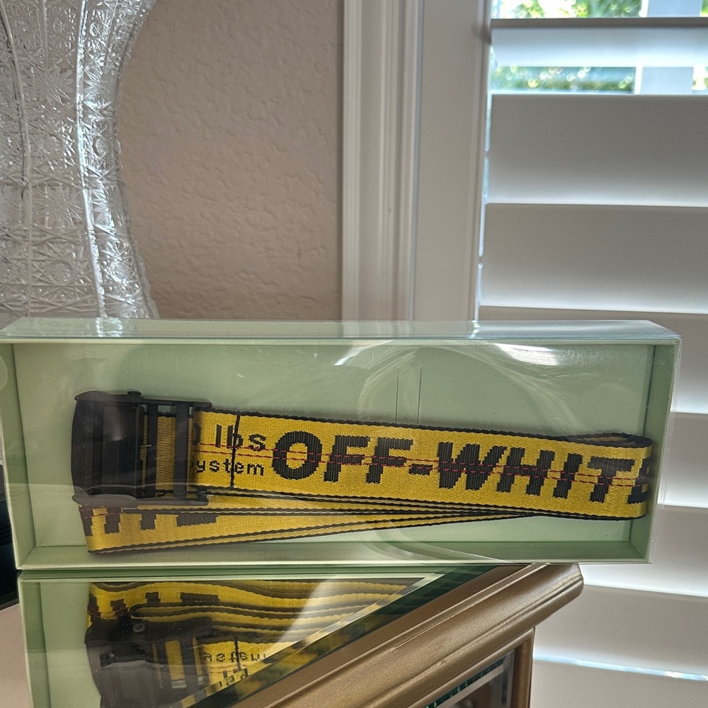 Off-White Black and Yellow Belt